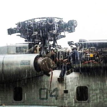 Working on a CH-53E in a Hawaiian Rainstorm (2015)