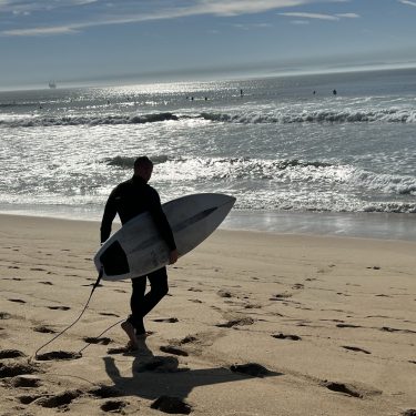 Getting Ready to Paddle Out at Bolsa Chica (Christmas 2022)